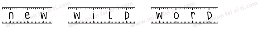 new wild word字体转换